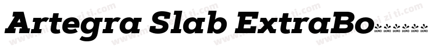 Artegra Slab ExtraBo字体转换